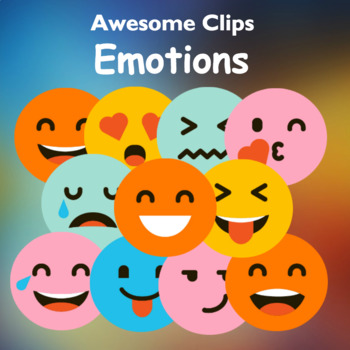 Preview of Emoji Emotions Clipart (Awesome Clips by Lollipop)