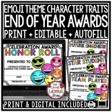 Emoji Theme Editable End of the Year Awards Superlative Cl