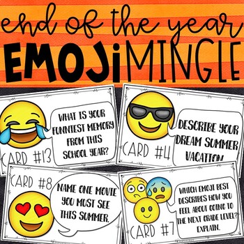 Preview of Emoji End of the Year | Last Week of School Activity | Last Day of School