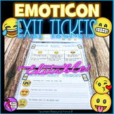 Emoji Exit Slip Tickets - Editable & Differentiated