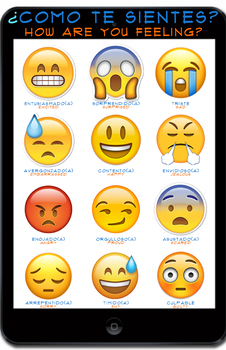 Emoji Feelings Poster For Spanish Class By Rachel Centeno Tpt