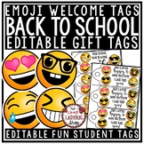 Emoji Theme Gift Tags Back to School & Welcome Note for St