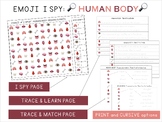 Emoji I SPY Human Body