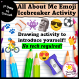Emoji Icebreaker All About Me | First Day of School