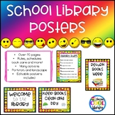 Emoji Library Poster Set (Rainbow Background)