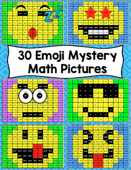 grade for math worksheets 4-5 Skills Math by Math Math Pictures: Grade Mystery 5th Emoji