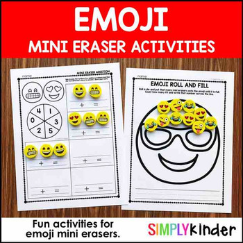 Everything Emoji Cute Pencil Eraser Tops I EM JI Pencil Top Erasers Fun Pencil Top Eraser Set 1 Emoji Erasers for Kids 6 Pack 