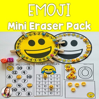 Preview of Emoji Mini Eraser Activities