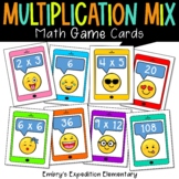 Emoji Multiplication Mix Math Game Cards