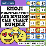 Emoji Multiplication and Division Clip Chart Bundle
