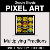 Emoji: Multiplying Fractions - Google Sheets Pixel Art