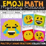 Emoji Multiplying and Dividing Fractions | Fractions Color