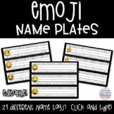 Emoji Decor Name Plates or Tags EDITABLE