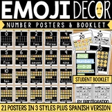 Emoji Number Posters with Tens Frames and Booklet - Englis