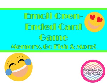 Emoji Open-Ended Card Game (Matching, Go Fish, Etc.) by Speechie