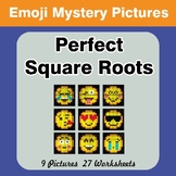 Emoji: Perfect Square Roots - Math Mystery Pictures / Colo