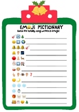 Emoji Pictionary (Holiday/Christmas Song Activity)