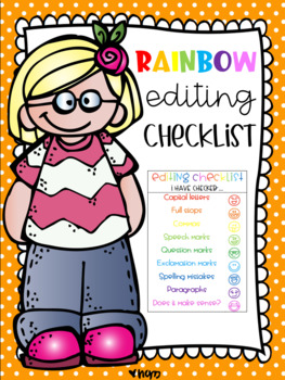 Preview of Emoji Rainbow Editing Checklist