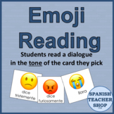 Emoji Reading Cards for Spanish