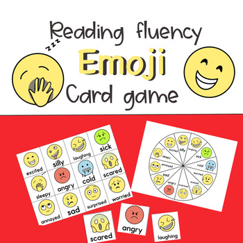 Preview of FREE SoR Reading Fluency Emoji GAME Cards word intervention game social skills