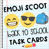 Emoji Scoot Task Cards Back to School Activity