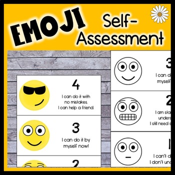 Preview of Emoji Self-Assessment Scale / Student Reflection Posters