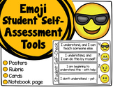 Emoji Self-Assessment Tools - Posters, Cards, & Student Response Page