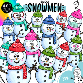 Emoji Snowmen | Winter | Art Club Ed - Laura Case by Art Club Ed ...