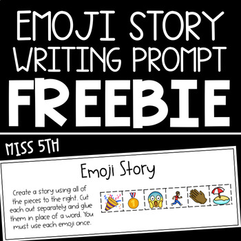 Preview of Emoji Story- A Writing Prompt using Emoji