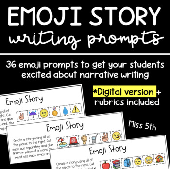 Preview of Emoji Story- Writing Prompt PACK