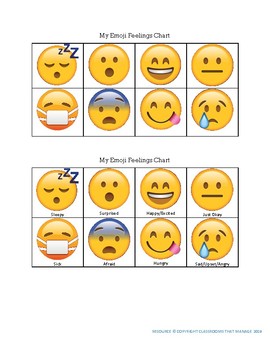 Feelings Chart Emoji