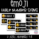 Emoji Decor Table Numbers