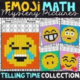 Emoji Telling Time Mystery Pictures | Telling Time Color b