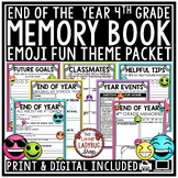 Emoji End of Year Memory Book 4th Grade Last Week of Schoo