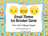Emoji Theme Back To School Ice Breaker Game