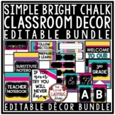 Bright Black Chalkboard Classroom Decor Theme Newsletter T