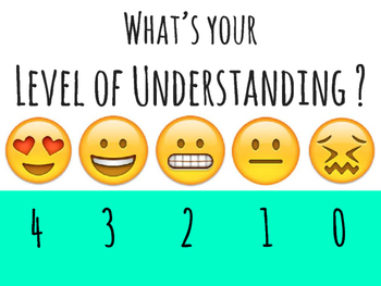 Preview of Emoji Themed "Levels of Understanding"