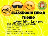Emoji Themed Word Wall Letters