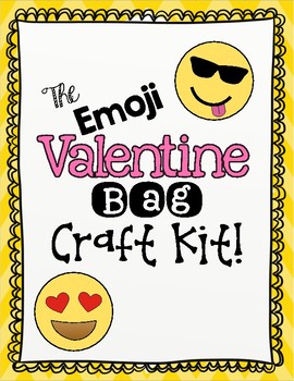 Preview of Emoji Valentine Bag Craft Kit