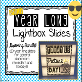 Emoji Year Long Lightbox Slides *Growing Bundle*