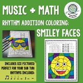 Emojis Music Rhythm Math Coloring Pages Sub Friendly