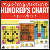 Emojis Mystery Picture Hundred's Chart Puzzles