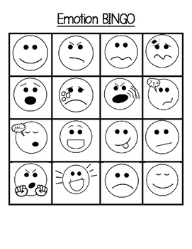 Emotion BINGO: Social Skills Activity by Jazzy Janey | TpT