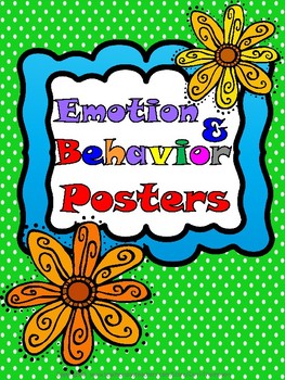 Preview of Special Education: Behavioral Process #1 - Emotion & Behavior Posters
