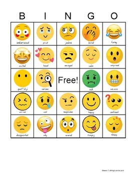 Emotion Bingo - Empathy Bingo - Printable by Crafting Jeannie | TPT