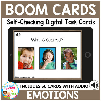 Preview of Emotions Boom Cards for Distance Learning