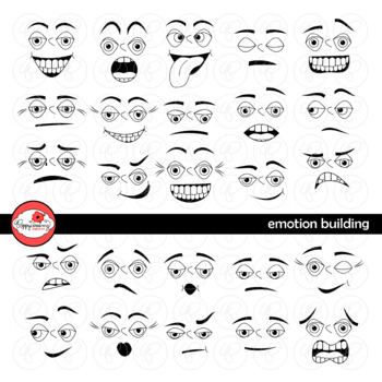 Preview of Emotion Building Clipart by Poppydreamz