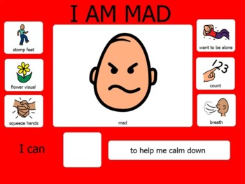 Preview of Emotion Calm Down Visual - MAD
