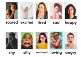 Emotion Cards (real pictures) with Matching and Sorting Game