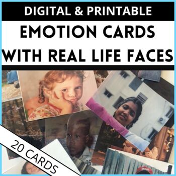 Preview of Emotion Cards with Real Faces